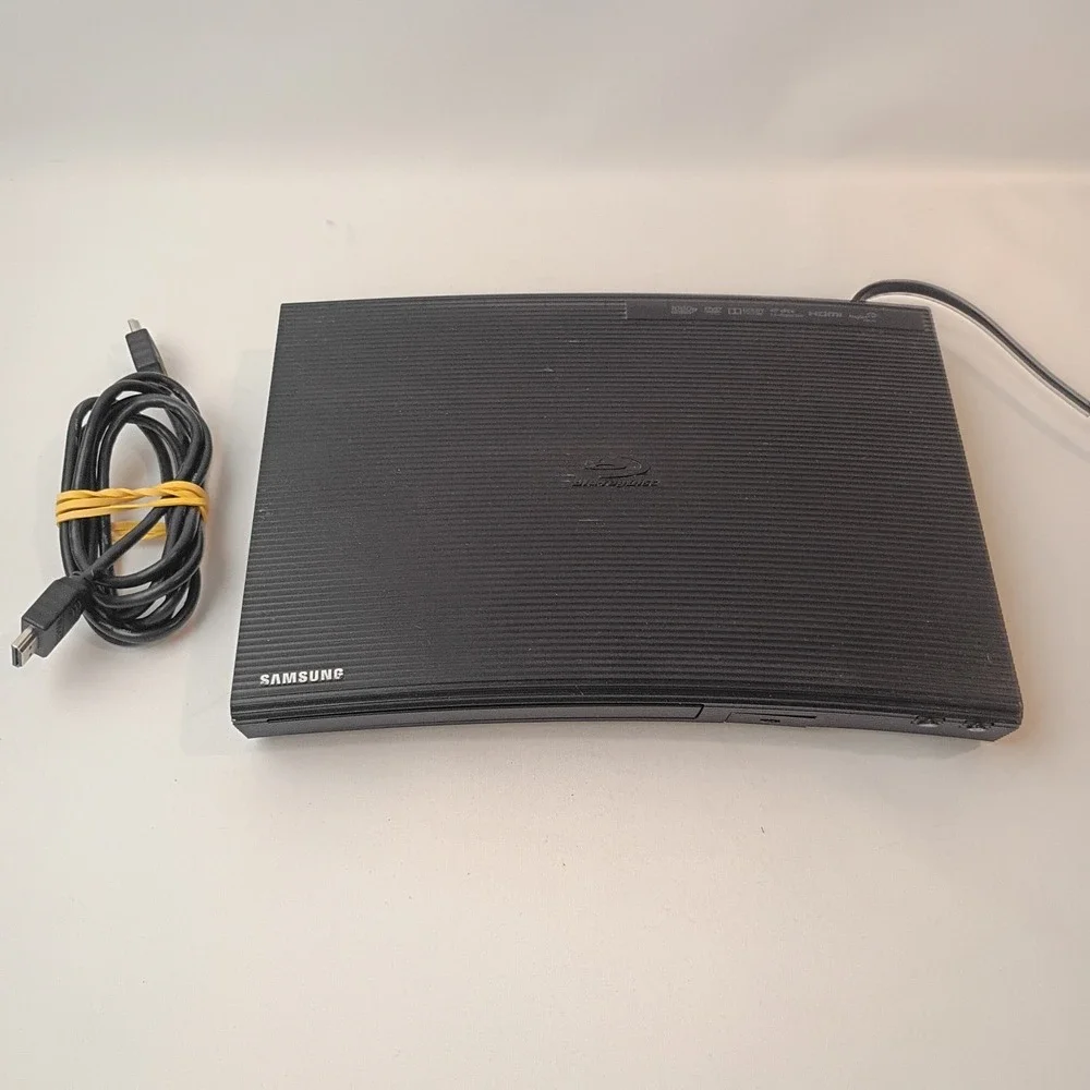 Samsung BD-J5100 Curved Blu-Ray DVD Player + HDMI Cord, No Remote, Tested Works